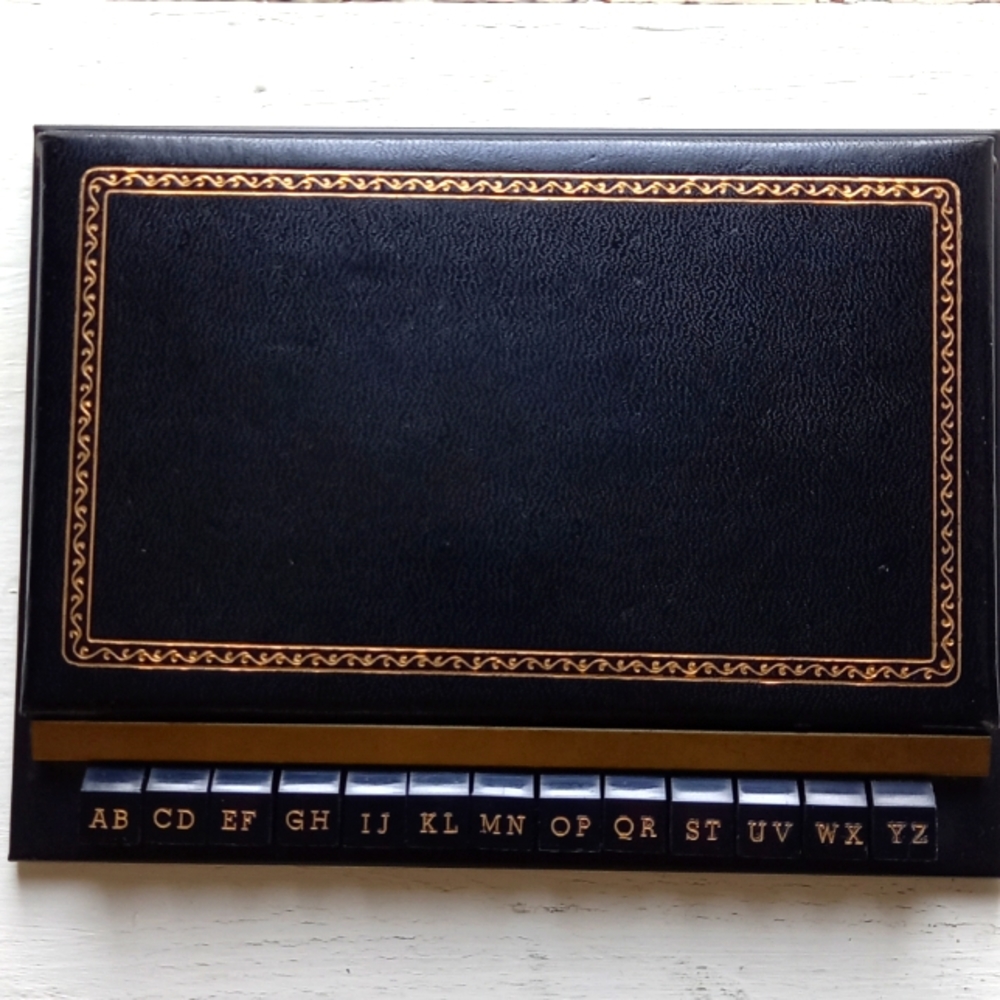 Vintage mechanical tab telephone directory